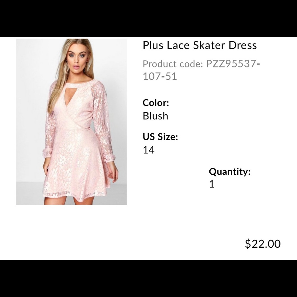 Plus lace dress